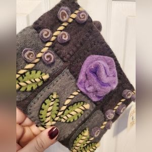 Felted Wool Wristlet